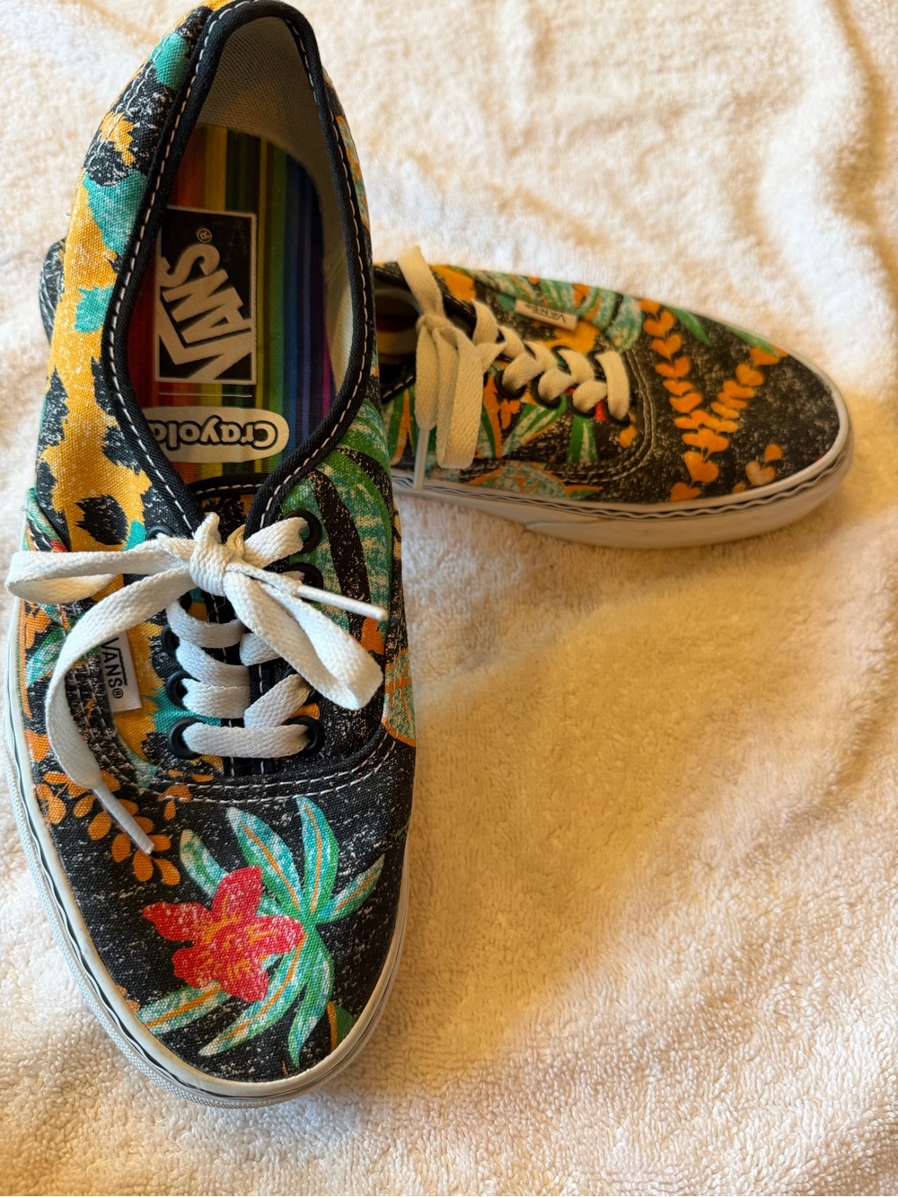Vans Craylola inspired collection Canvas Sneakers tropical print